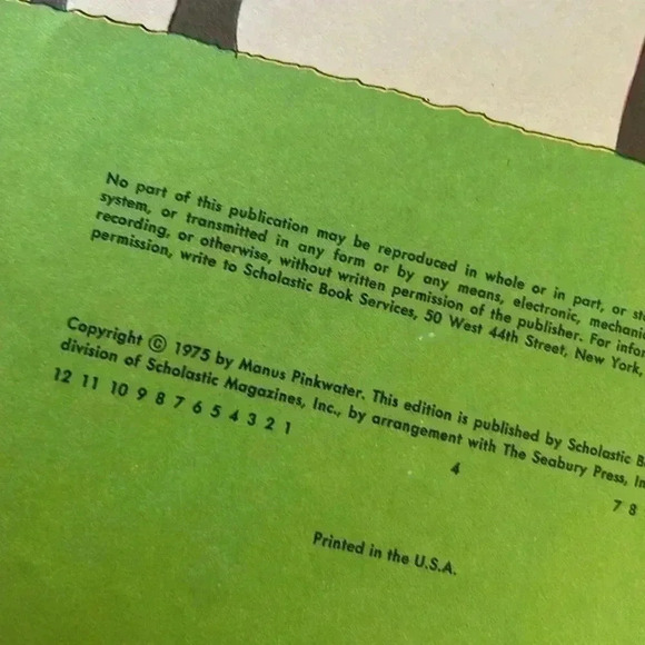 Vintage Three Big Hogs Manus Pinkwater Scholastic Paperback Children’s Book 70s - Picture 5 of 9